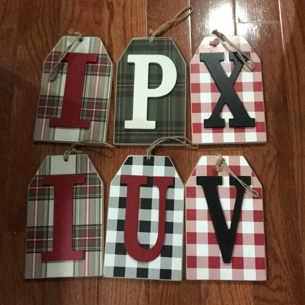 6/$20 New random hanging letters